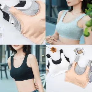 노와이어 순면 주니어 브라탑 학생 브라 (4color)