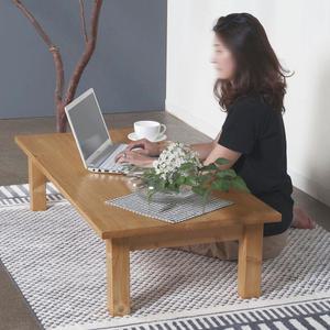 내추럴 원목 좌식책상 거실테이블 밥상 공부상 화장대 국내생산