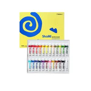 신한 샤미 수채화물감 10ml 24색 초등미술준비물
