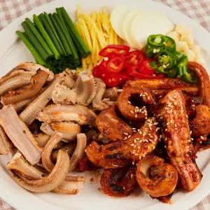 [부산자갈치 아지매] 손질된 주순자 꼼장어와 양념세트/3-4인분(팩당 900g),양