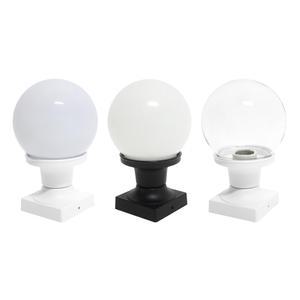 대성 6인치 원형 PC글러브 문주등 75받침 실외 정원등 사각데크 울타리 공 직부 구슬 조명 글로브 플라스틱