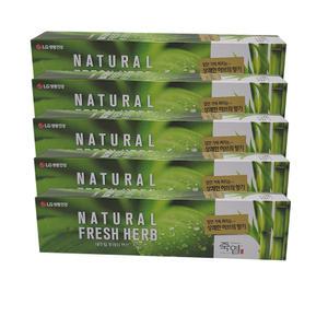 죽염 내추럴 후레쉬 허브 알파 치약 130g 5개