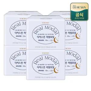 디어스킨 리얼모달 오버나이트 12P x 6팩