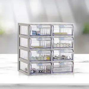 A타입 수납함 2x4 플라스틱 투명 서랍 공구함 툴 박스 부속 부품함 상자 다용도 보관 정리 피스통 적재함