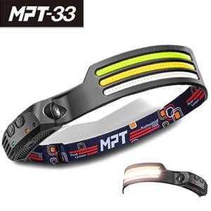 MPT 충전 헤드랜턴 MPT-33 헤드라이트 케이스 센서 후레쉬 안전모 고리 랜턴