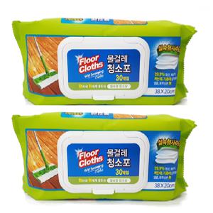 감동 실속형 대형 물걸레 청소포 한박스 (30매X15개) 38X20cm 캡형