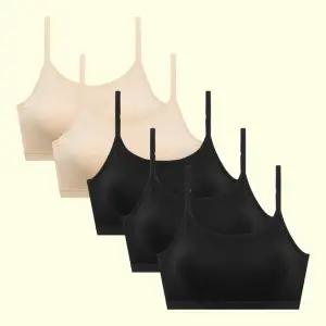 아이엠속옷 주니어 학생 브라 5p 노와이어 일체형패드 중학생 청소년 브래지어