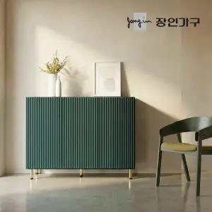 장인가구 보니타 템바보드 높은 거실 수납장 티비다이 1200 다리형