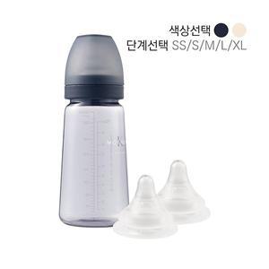 [마더케이] 베이직 PPSU 젖병 280ml(노꼭지)+젖꼭지2P