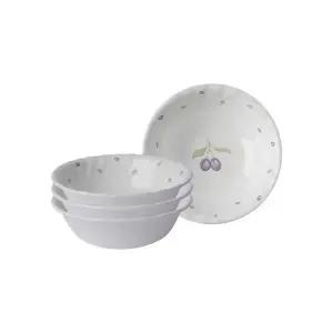 [롯데백화점]코렐 플럼 4p대접 세트(웨이브)