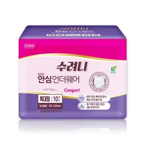 수려니 안심 언더웨어 특대형 80매 10매X8팩 성인용 팬티형 기저귀