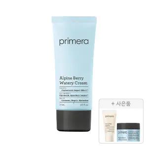 프리메라 알파인 베리 워터리 크림 75ml, 1개+증정(페이셜마일드필링 30ml, 1개+알파인 베리 워터리 크림 15ml, 1개)