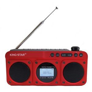 킹스타 효도라디오 K-278 우퍼스피커 블루투스 기능장착 한글가사 표시 (음원없음)