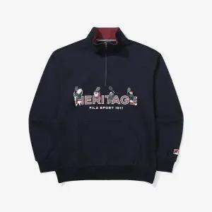 [휠라](김해점)푸빌라 그래픽 반집업  FS2POF4P01X_INA