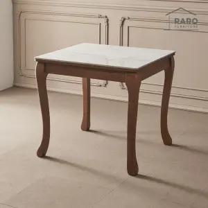 [/착불배송] 프렌치 800 유광 포세린 통 세라믹 2인 원목 식탁 테이블 단품