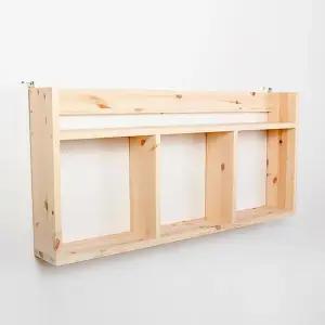 디자인엔씨 원목슬림베이직벽선반 WF63 디자인엔씨