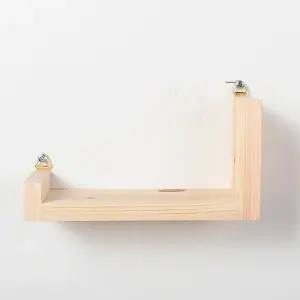 디자인엔씨 원목비대칭u자 소)선반 WF60 디자인엔씨