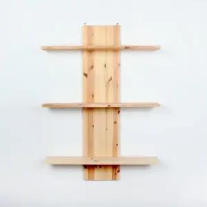 디자인엔씨 원목3단전시선반 WF129 디자인엔씨