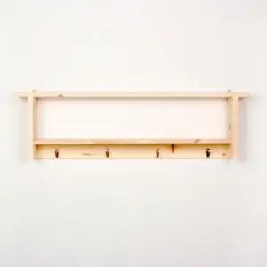 디자인엔씨 원목베이직후크선반 WF108 디자인엔씨