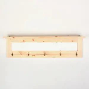 디자인엔씨 원목심플네모후크선반 WF122 디자인엔씨