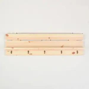 디자인엔씨 원목컨츄리패널후크선반 WF123 디자인엔씨