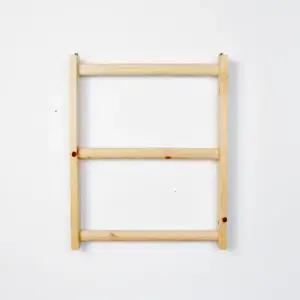 디자인엔씨 원목타월옷걸이D선반 WF334 디자인엔씨