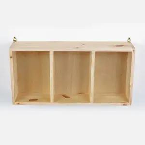 디자인엔씨 원목3칸1단직사각선반 WF444 디자인엔씨