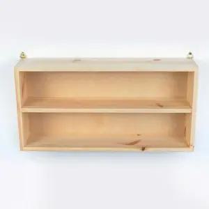 디자인엔씨 원목2칸2단직사각 선반 WF451 디자인엔씨