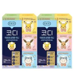 [코디] 코디 미니 각티슈 포켓몬 230매 6입 X 2팩