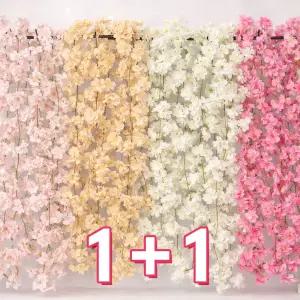 원+원 생화같은 벚꽃 리스 넝쿨 행잉 봄맞이 벽장식 인테리어 가랜드