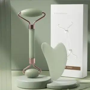 에코벨 옥 얼굴 마사지기 세트 페이스 롤러