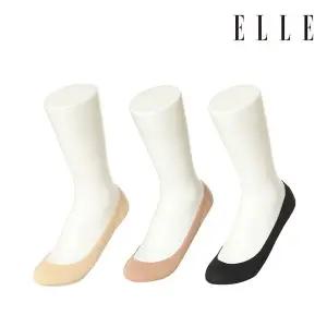 ELLE 전체실리콘 면 덧버선 3족묶음 ES21034FS