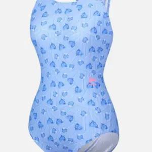 [레노마수영복]여성 블루 캔디팝X자형  실내수영복_IC