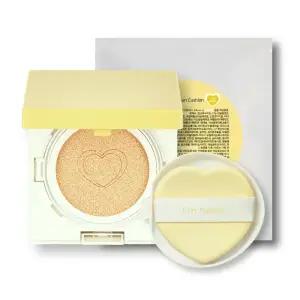 [1+리필]프롬키즈 하트 베이지 선쿠션 유아 어린이 초등 쿨링 뽀송 에센스 선크림