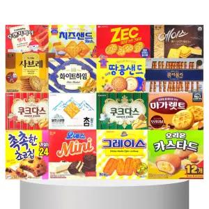 [판다네 마켓] 과자 16종-H세트 학원 선물 종합 사무실 탕비실 스낵 간식 행사 이벤트 파티 어린이 인기 세미나 펜트리 다과