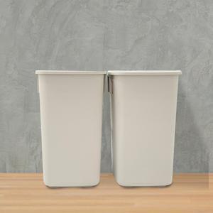 2P 뚜껑없는 다용도 휴지통 35L 그레이 분리수거함 쓰레기통 우산꽂이 오픈휴지통