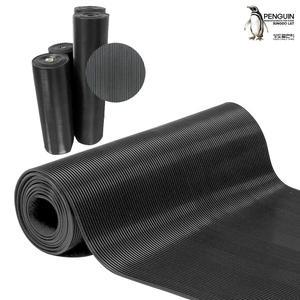 미끄럼방지 고무판/깔판 흑색 1롤 (골판지 무늬) 발판 바닥 충격흡수 고무깔판 바닥재