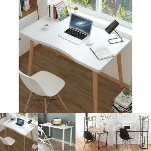 심플책상 800/학생/1인용/노트북/공부/학원/1인/테이블/탁상/책상/조립형/설치/일자형/곡선