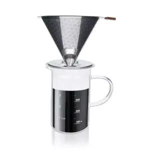 코코비아 스텐 커피 드리퍼+내열유리 커피 서버 핸드드립세트