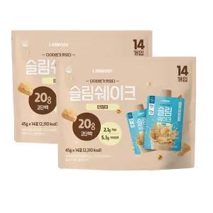 랩노쉬 슬림쉐이크 인절미맛 45g X 28포 4주분 식사대용 단백질 파우치 다이어트