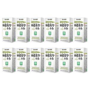 [파스퇴르] 파스퇴르 무항생제 바른목장우유 190mL 48입