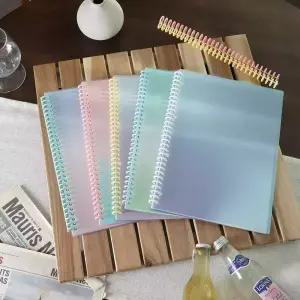 30공 타공 그라데이션 PP A4 루즈링 제본표지 2매 5종