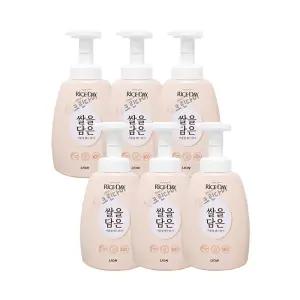 라이스데이 쌀을 담은 거품형 핸드워시 용기 500ml x6개