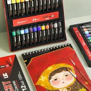 아트박스 호사문구 [아트필드] 아티스트 아크릴물감 12ml 12색