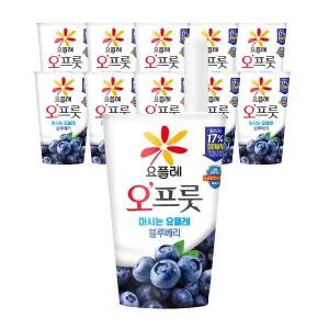 빙그레 요플레 오프룻 블루베리 180ml 10개 / 마시는 요거트