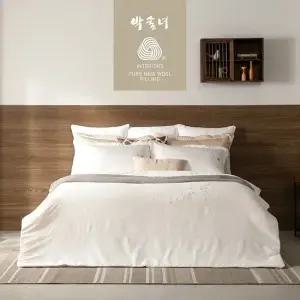 [박술녀] 호주산 양모 순면 이불 침구세트 SS슈퍼싱글 (작품명 연화) 선물추천