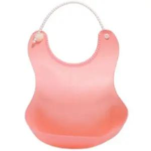 사용 간편 유아 아기 이유식 방수 턱받이 선택 핑크