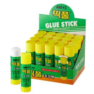 잘 붙는 딱풀 25g (20개입) 세트 접착제 미술 문구 준비물 투명풀