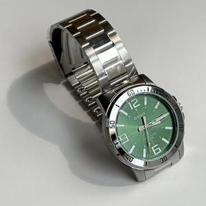 CASIO 카시오 MTP-VD01D-3B 남성 메탈손목시계 그린