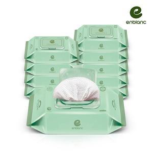 [앙블랑] 프리미엄물티슈 민트 캡형 72매x10팩